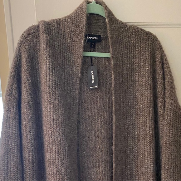 NWT Express Ribbed Long Cardigan Duster - Picture 3 of 4